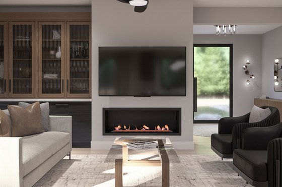 Interior - Family Room for Modern House Plan #455-732 - 4 bed, 2.5 bath