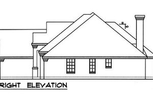 Exterior - Other Elevation 1 for European House Plan #40-160 - 4 bed, 2 bath