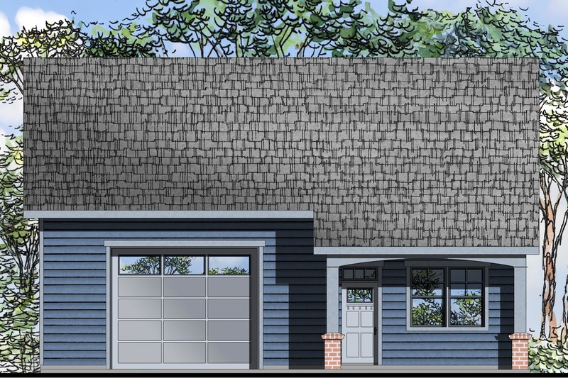 Dream House Plan - Craftsman Exterior - Front Elevation Plan #124-1072