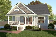 Bungalow Style House Plan - 3 Beds 2 Baths 1338 Sq/Ft Plan #79-362 Exterior 