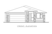 Prairie Style House Plan - 3 Beds 2 Baths 1646 Sq/Ft Plan #1100-19 