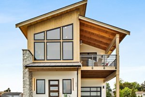 Contemporary Exterior - Front Elevation Plan #1070-225