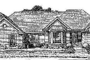 Colonial Exterior - Front Elevation Plan #310-712