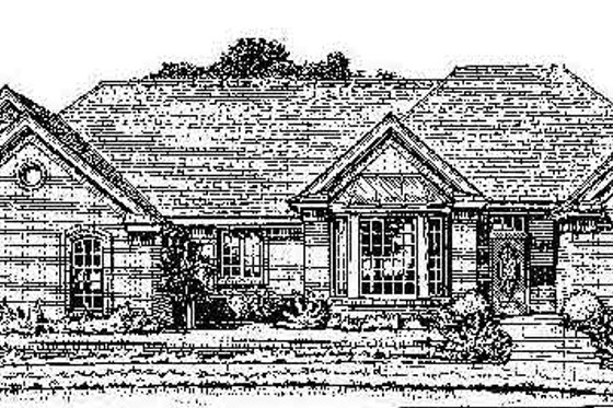 Exterior - Front Elevation for Colonial House Plan #310-712 - 4 bed, 3 bath
