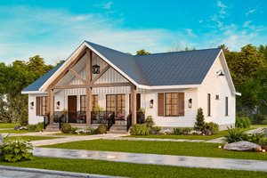 Exterior - Front Elevation 6 for Traditional House Plan #54-600 - 4 bed, 4 bath