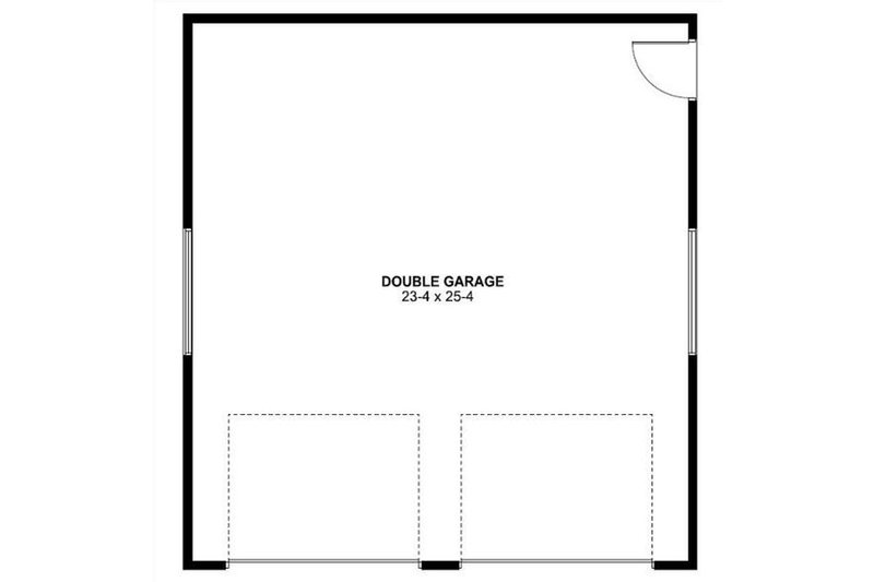 Architectural House Design - Floor Plan - Main Floor for Traditional House Plan #126-169, 0 bath