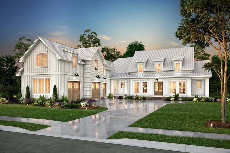 Dream House Plan - Farmhouse Exterior - Front Elevation Plan #430-319