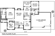 Traditional Style House Plan - 4 Beds 4.5 Baths 3892 Sq/Ft Plan #70-620 
