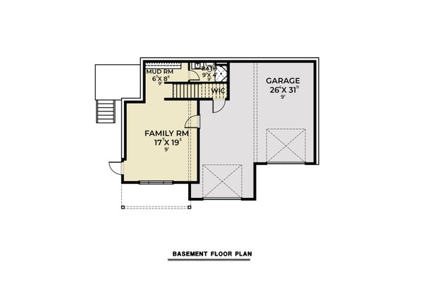 Home Plan - Contemporary Floor Plan - Lower Floor Plan #1070-145