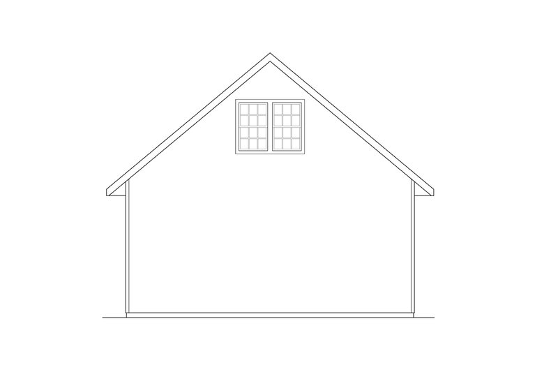 House Plan Design - Exterior - Rear Elevation for Traditional House Plan #124-1320, 1 bath