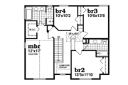 Craftsman Style House Plan - 4 Beds 2.5 Baths 2239 Sq/Ft Plan #47-392 