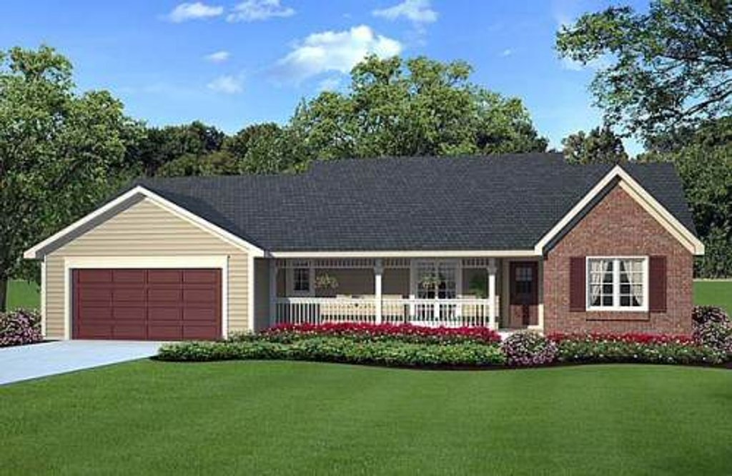 Ranch Style House Plan - 3 Beds 2 Baths 1575 Sq/Ft Plan #312-271