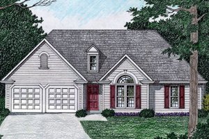 Traditional Exterior - Front Elevation Plan #129-147