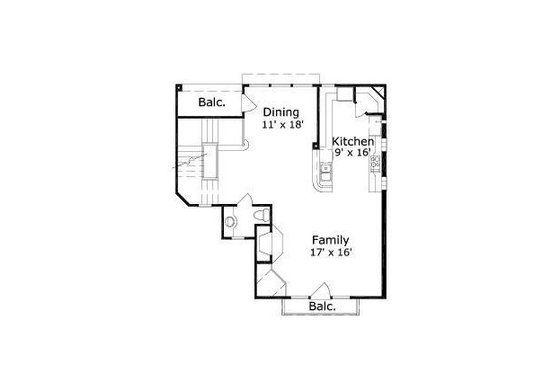 Floor Plan - Upper Floor for European House Plan #411-682 - 3 bed, 3.5 bath