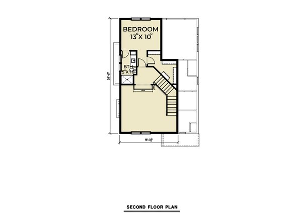 Contemporary Floor Plan - Upper Floor Plan #1070-146