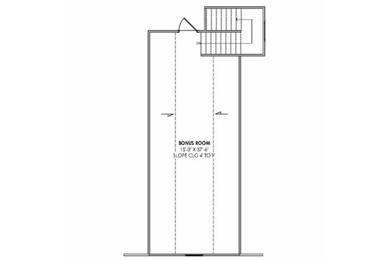 Floor Plan - Upper Floor for European House Plan #1096-145 - 4 bed, 4.5 bath