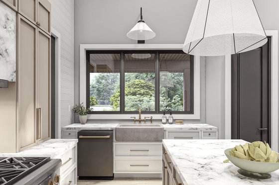 Interior - Kitchen 1 for Barndominium House Plan #455-251 - 4 bed, 2 bath