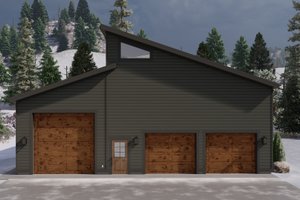 Modern Exterior - Front Elevation Plan #1060-117