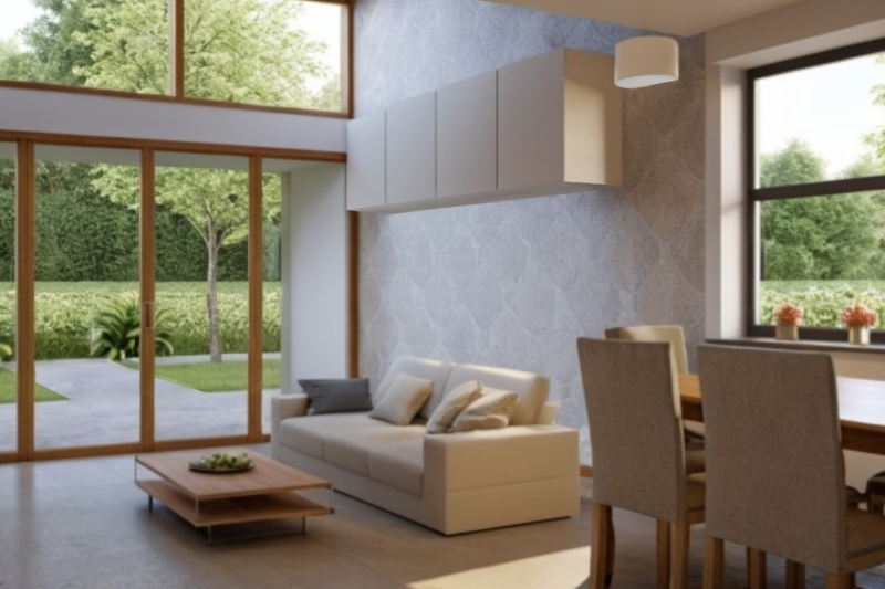 House Blueprint - Interior - Family Room for Contemporary House Plan #542-24 - 1 bed, 1 bath