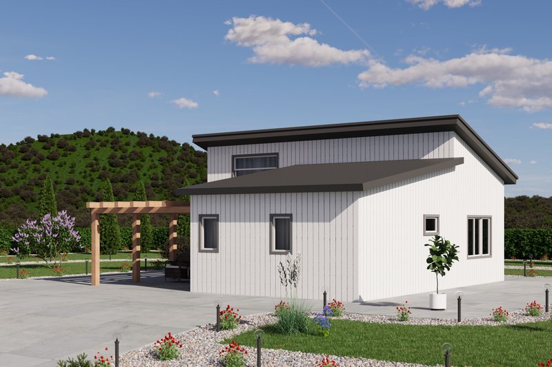 House Design - Exterior - Front Elevation 3 for Traditional House Plan #1106-119 - 2 bed, 1 bath
