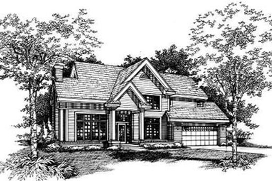Exterior - Other Elevation for Traditional House Plan #50-164 - 4 bed, 2.5 bath