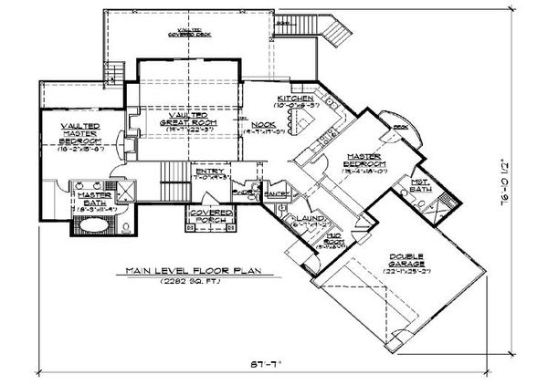 Dream House Plan - Traditional Floor Plan - Main Floor Plan #5-272