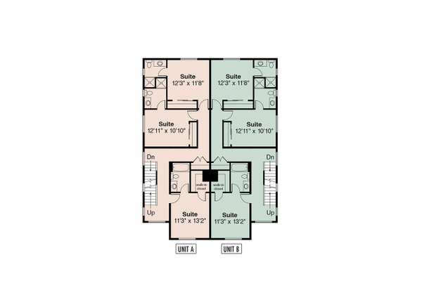Dream House Plan - Floor Plan - Upper Floor for Modern House Plan #124-1472 - 10 bed, 10 bath