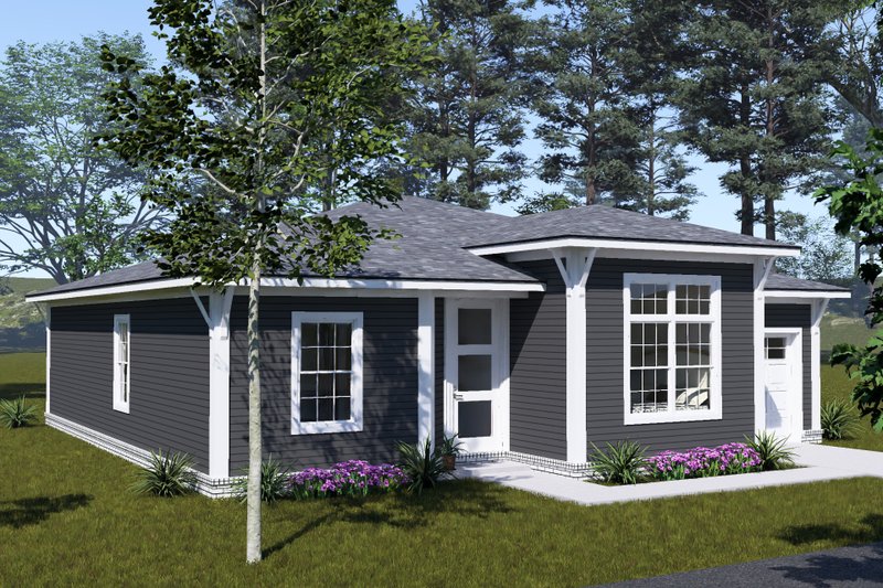 Architectural House Design - Exterior - Other Elevation 1 for Modern House Plan #513-2470 - 3 bed, 2 bath