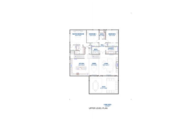 Country Floor Plan - Upper Floor Plan #1069-32