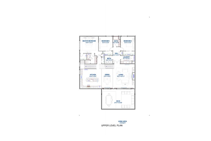 Dream House Plan - Floor Plan - Upper Floor for Country House Plan #1069-32 - 4 bed, 3 bath
