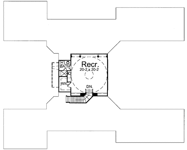 House Design - European Floor Plan - Upper Floor Plan #119-145