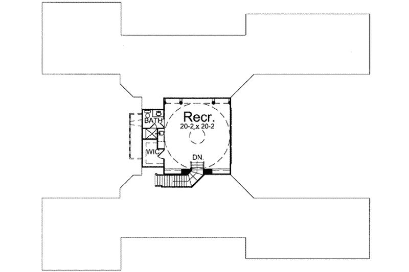 House Plan Design - Floor Plan - Upper Floor for European House Plan #119-145 - 3 bed, 3.5 bath