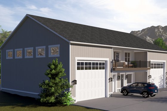 Exterior - Other Elevation for Barndominium House Plan #1060-230 - 1 bed, 2.5 bath