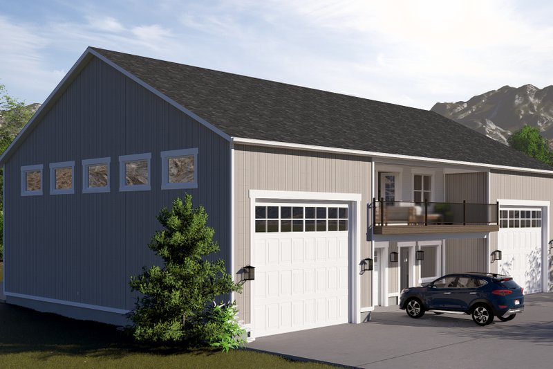 Home Plan - Exterior - Other Elevation for Barndominium House Plan #1060-230 - 1 bed, 2.5 bath