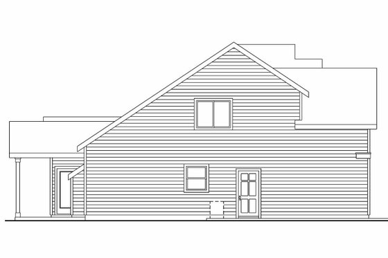 Exterior - Other Elevation for Craftsman House Plan #124-564 - 3 bed, 2.5 bath