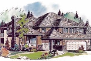 Traditional Exterior - Front Elevation Plan #18-8965