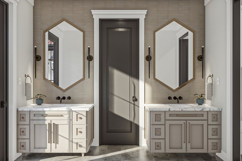 House Design - Interior - Master Bathroom 1 for Mediterranean House Plan #455-524 - 5 bed, 4.5 bath