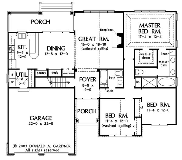 House Design - European Floor Plan - Main Floor Plan #929-53