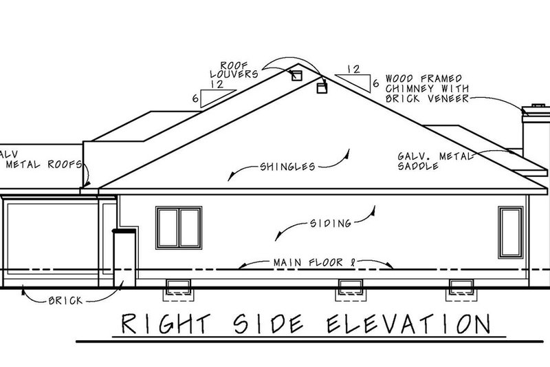 Home Plan - Exterior - Other Elevation 1 for Traditional House Plan #20-2244 - 3 bed, 2.5 bath