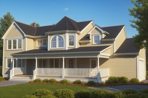 Victorian Exterior - Front Elevation Plan #3-251