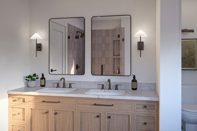 House Blueprint - Interior - Master Bathroom for Farmhouse House Plan #455-805 - 3 bed, 2.5 bath