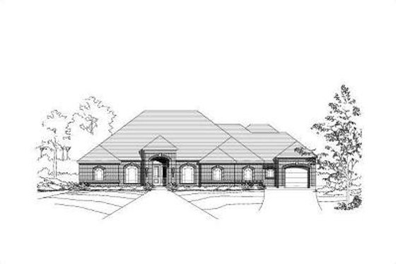 Exterior - Front Elevation for Traditional House Plan #411-289 - 4 bed, 3.5 bath