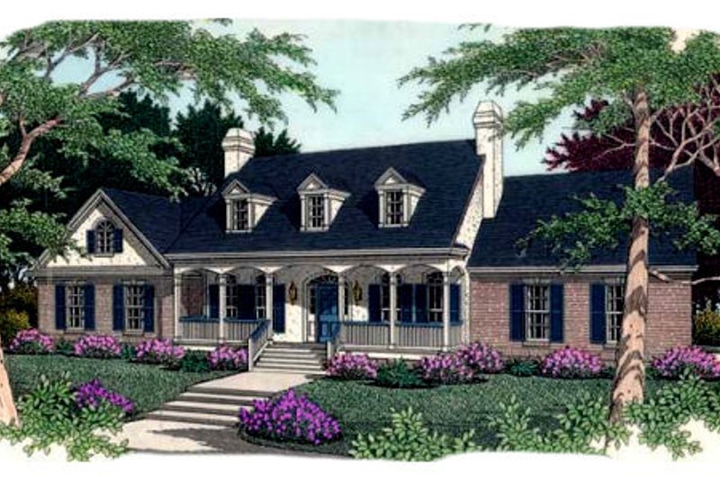 Dream House Plan - Southern Exterior - Front Elevation Plan #406-165