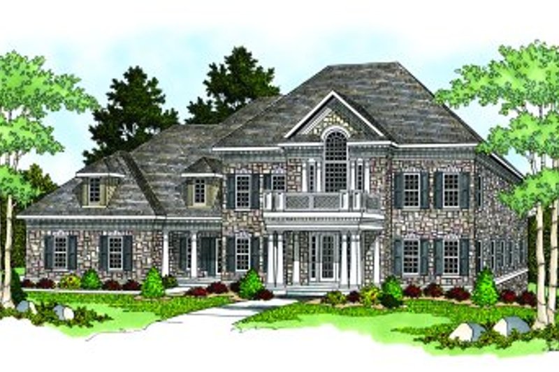 Architectural House Design - Southern Exterior - Front Elevation Plan #70-552