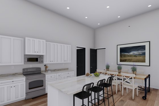 Interior - Kitchen 1 for Farmhouse House Plan #1060-118 - 2 bed, 2.5 bath