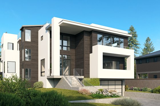 Exterior - Other Elevation for Contemporary House Plan #1066-133 - 5 bed, 4 bath