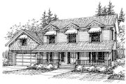 Country Style House Plan - 4 Beds 2.5 Baths 2059 Sq/Ft Plan #117-529 