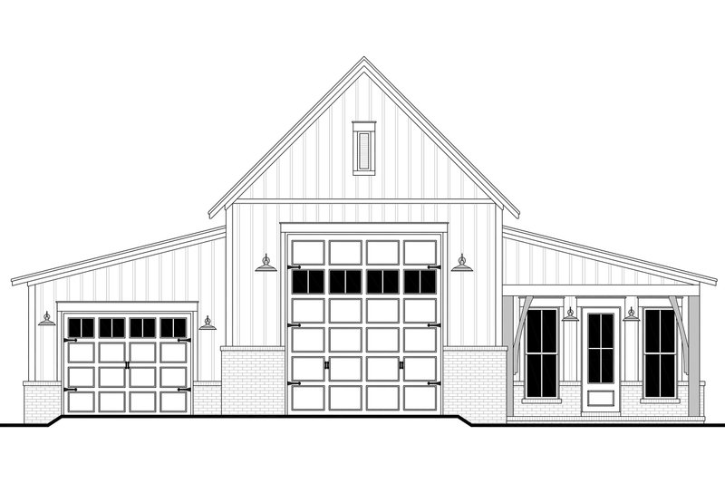 House Design - Exterior - Front Elevation 11 for Southern House Plan #430-443 - 1 bed, 1 bath