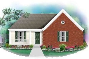 Ranch Exterior - Front Elevation Plan #81-681