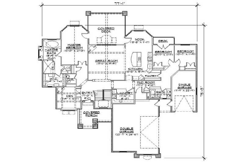 Dream House Plan - Floor Plan - Main Floor for European House Plan #5-305 - 6 bed, 4 bath